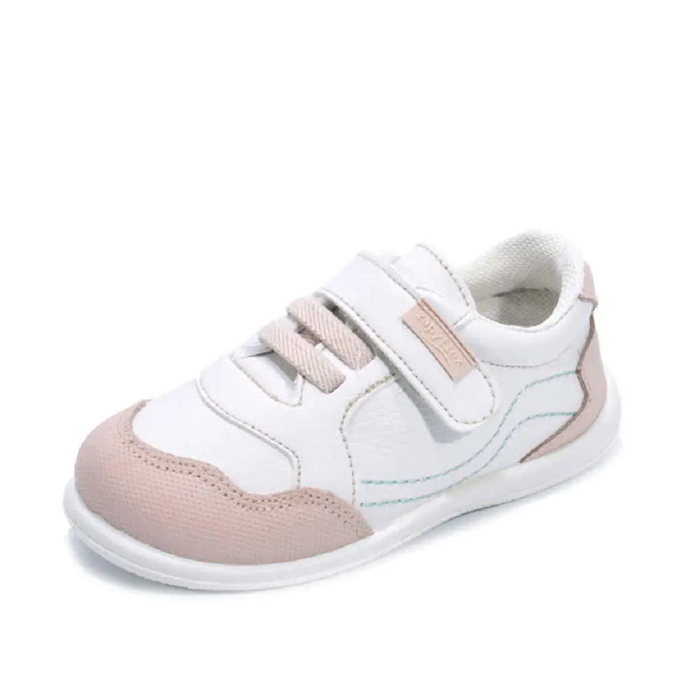 Zapato Respetuoso de Zapyflex en Piel Blanco y Rosa | Comodidad y Estilo Sofisticado