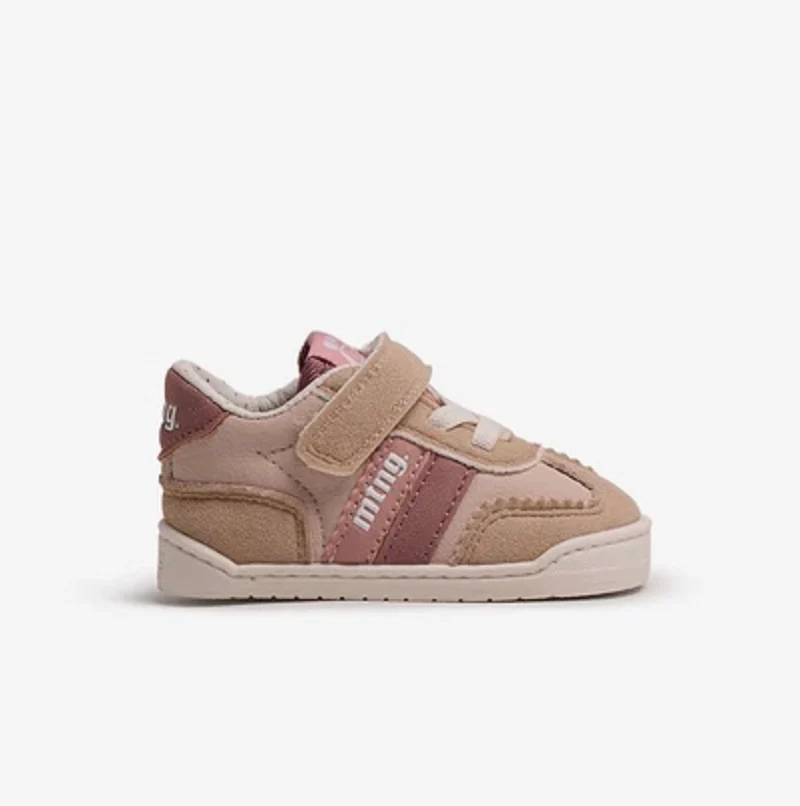 Zapatillas barefoot bebé Mustang Free Baby Rosa vista frontal