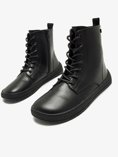 Botines barefoot mujer Mustang Free Polly negros detalle suela