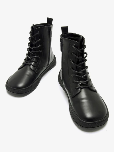 Botines barefoot mujer Mustang Free Polly negros vista superior