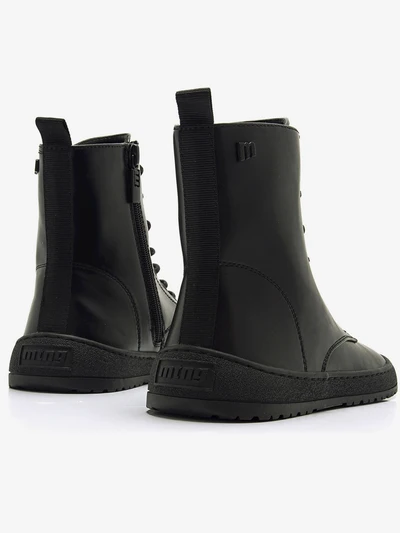 Botines barefoot mujer Mustang Free Polly negros vista lateral