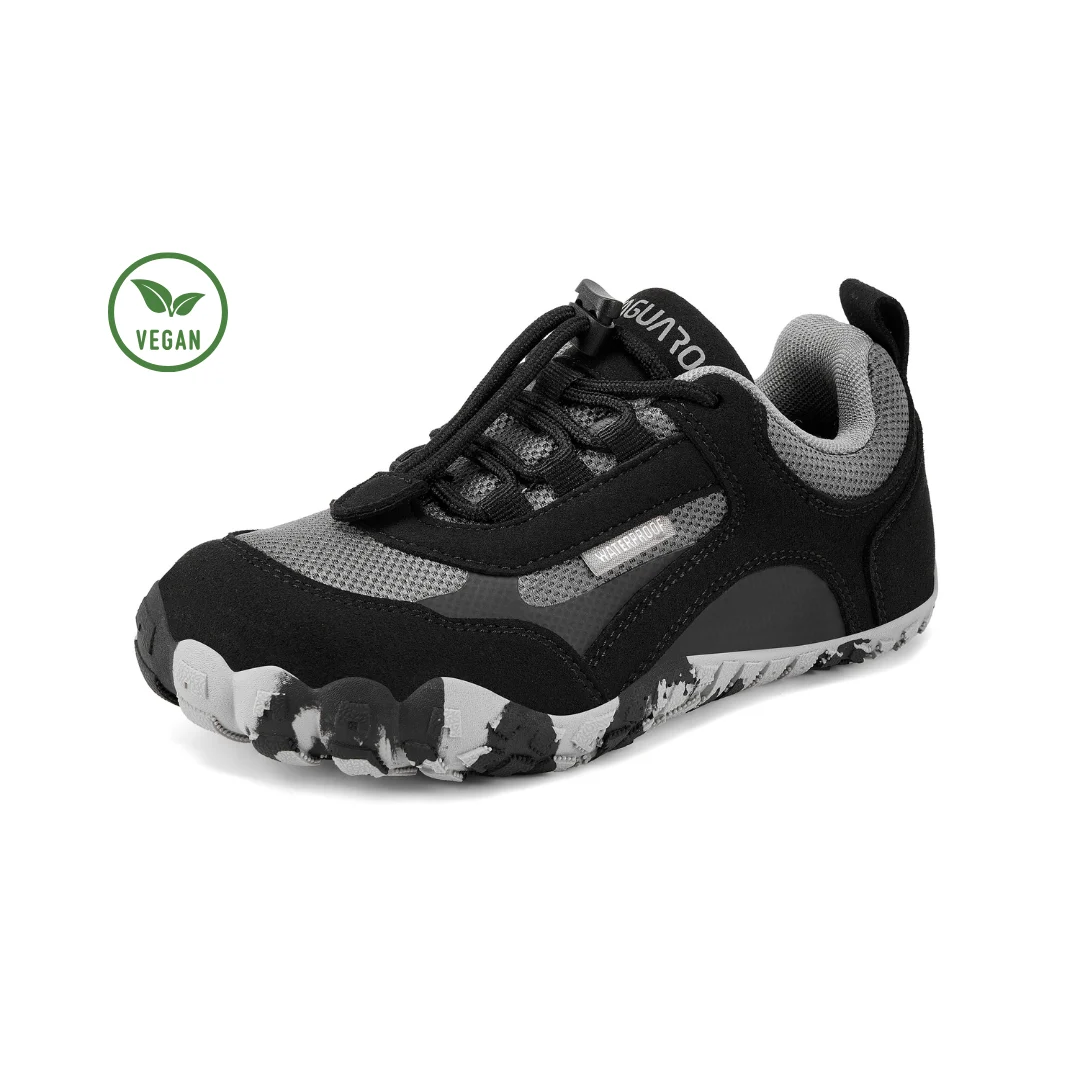 Detalle de la membrana waterproof en el upper de las zapatillas Saguaro