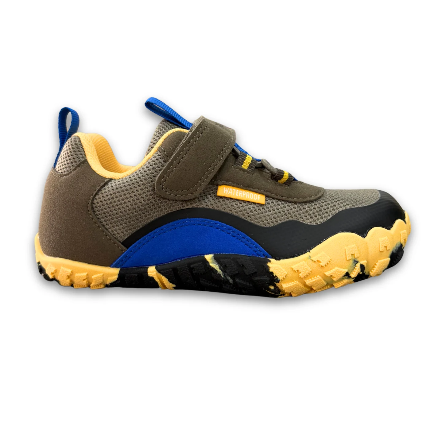 Zapatillas barefoot niño impermeables Saguaro Quest Low Waterproof color verde kaki