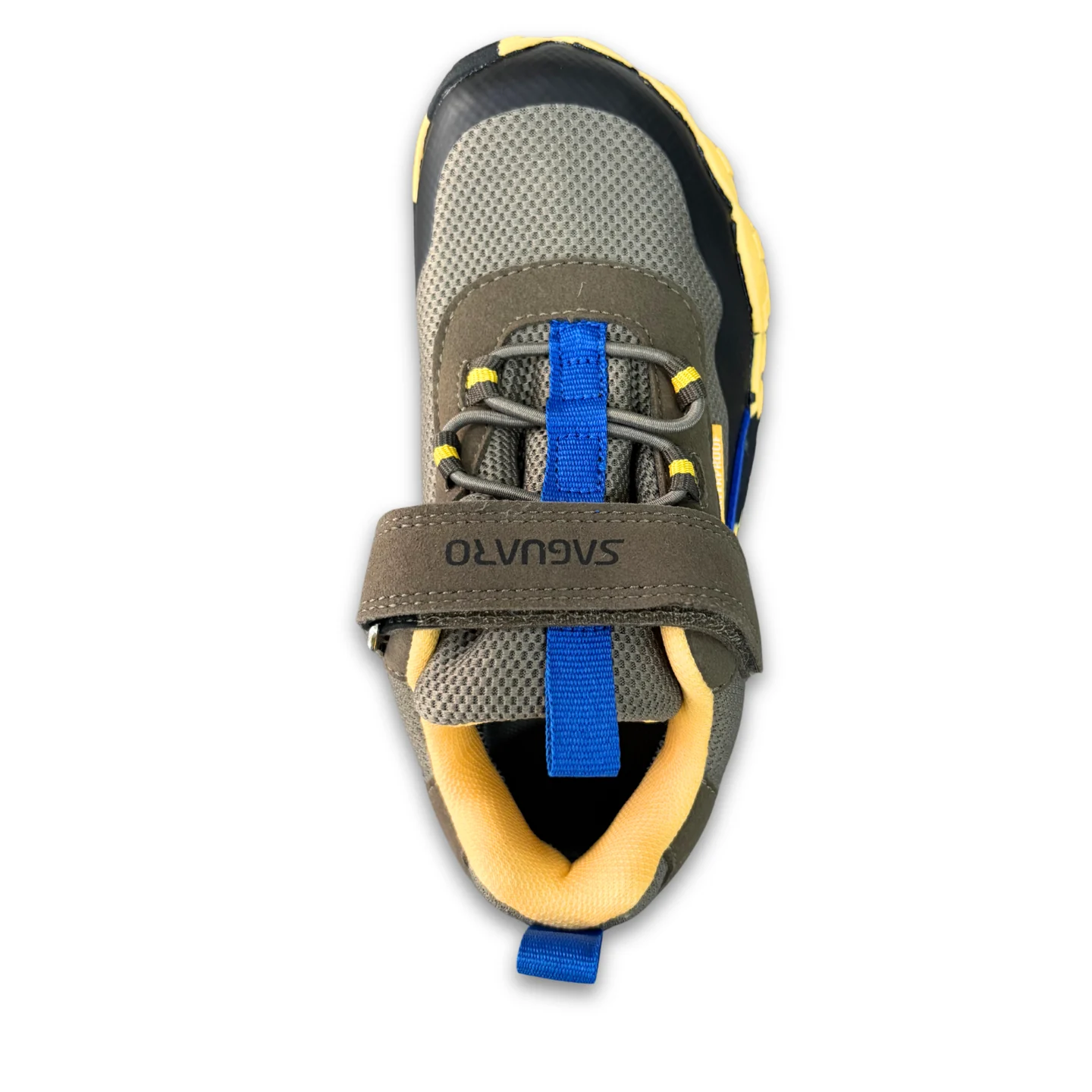 Cierre con cordones elásticos y velcro de las zapatillas Saguaro Quest