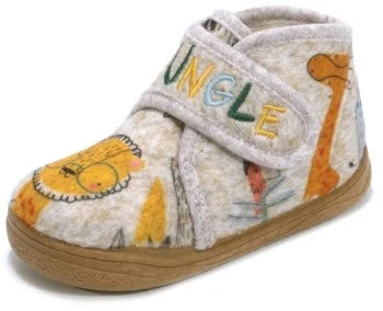 Zapatillas casa barefoot niño Zapyflex Estampado con diseño de animales