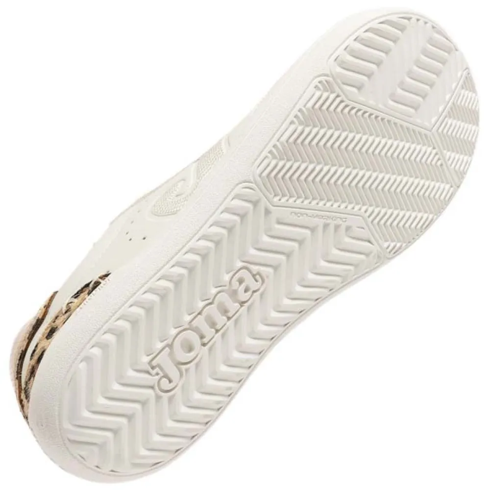 Vista superior de las zapatillas barefoot beige mujer Joma